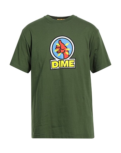 DIME T-shirt Verde militare 100% Cotone