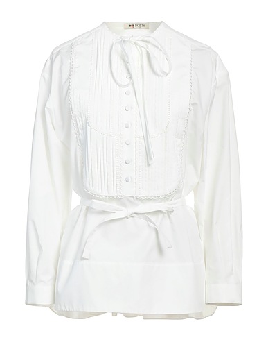 PORTS 1961 Top Ivory 100% Cotton, Acetate, Silk