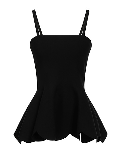 ROCHAS Top Black 67% Viscose, 29% Polyester, 3% Polyamide, 1% Elastane