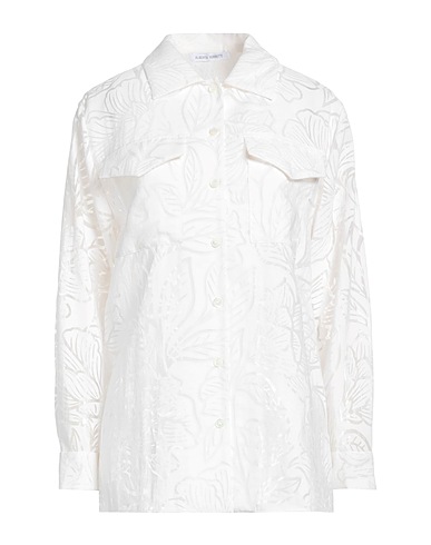 ALBERTA FERRETTI Solid color shirts & blouses Ivory 79% Viscose, 21% Polyamide