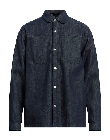 BOLONGARO TREVOR Jeanshemd Blau 100% Baumwolle