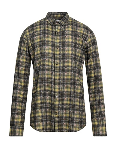 MARSĒM Patterned shirt Light green 60% Viscose, 40% Cotton