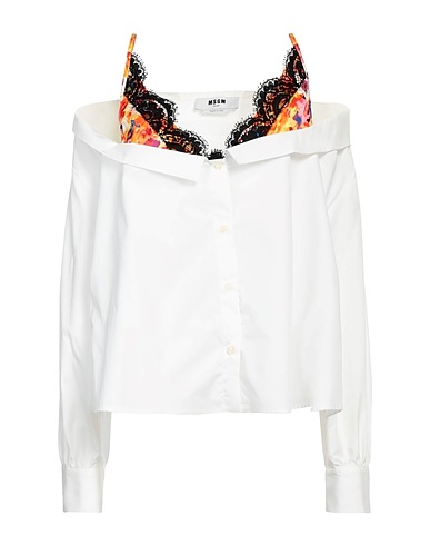 MSGM Top White 100% Cotton
