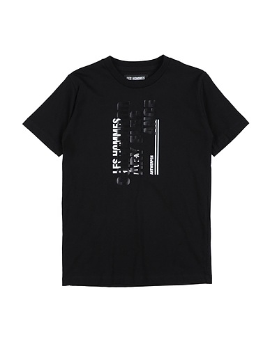 LES HOMMES T-shirt Black 100% Cotton