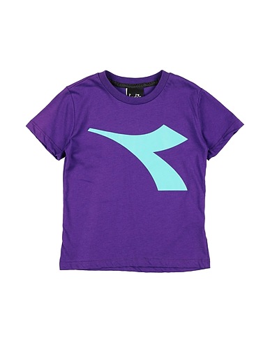 DIADORA T-shirt Purple 100% Cotton