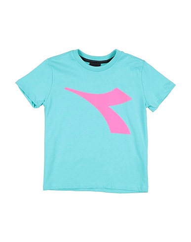 DIADORA T-shirt Turchese 100% Cotone