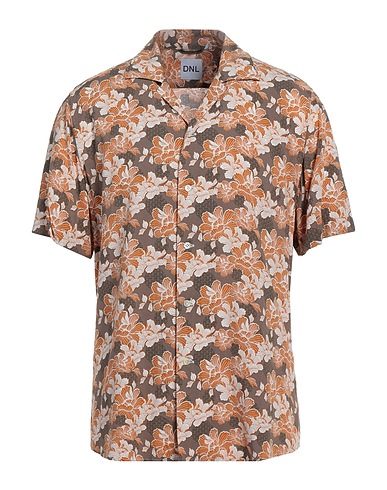 DNL Patterned shirt Camel 100% Viscose