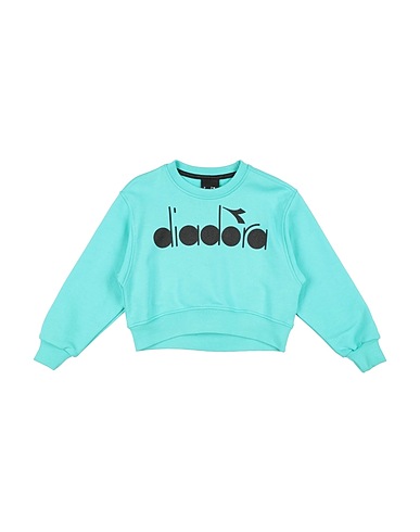 DIADORA Sweatshirt Turquoise 100% Cotton