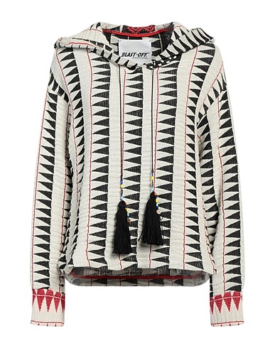 BLAST-OFF Hooded track jacket  Off white 77% Cotton, 19% Polyester, 4% Other Fibres