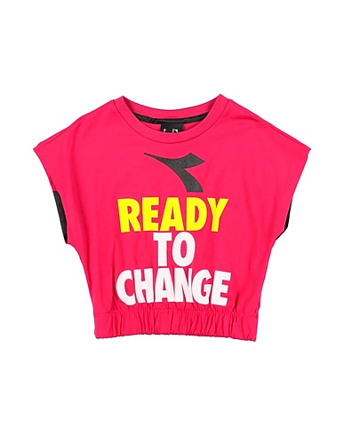 DIADORA T-Shirt Fuchsia 100% Baumwolle