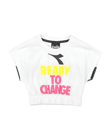 DIADORA T-shirt Bianco 100% Cotone