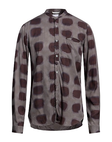 DNL Patterned shirt Dark brown 100% Viscose