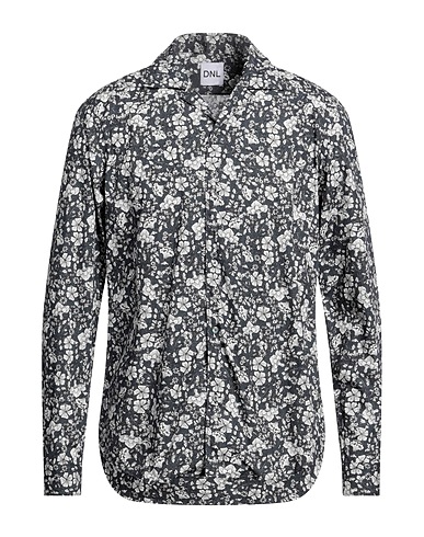 DNL Hemd mit Muster Marineblau 100% Baumwolle