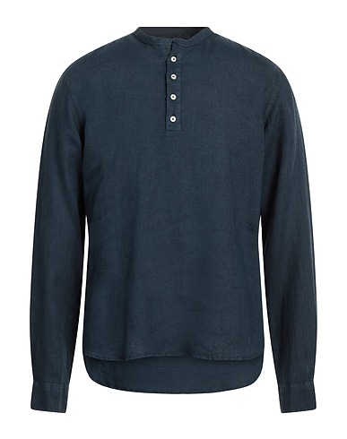 ROSSOPURO Linen shirt Midnight blue 100% Linen