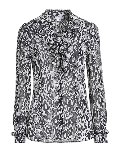LALA BERLIN Patterned shirts & blouses Black 57% Viscose, 43% Silk