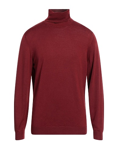 DONDUP Turtleneck Burgundy 100% Wool