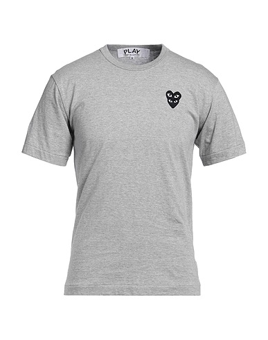 COMME des GARÇONS PLAY T-shirt Light grey 100% Cotton