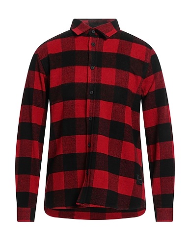 GAZZARRINI Camicia a quadri Rosso 100% Acrilico