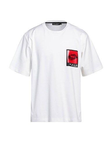 DOLCE&GABBANA T-shirt White 59% Cotton, 38% Polyamide, 3% Elastane