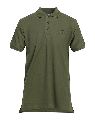 BURBERRY Polo shirt Military green 100% Cotton