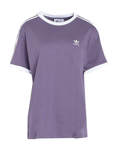 ADIDAS ORIGINALS T-shirt 3 STRIPES TEE
 Purple 100% Cotton