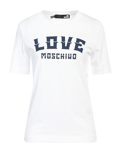 LOVE MOSCHINO T-shirt Λευκό 100% Βαμβάκι