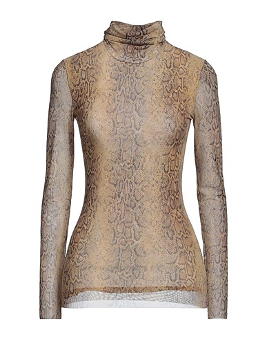 GANNI T-shirt Sand 91% Polyamide, 9% Elastane