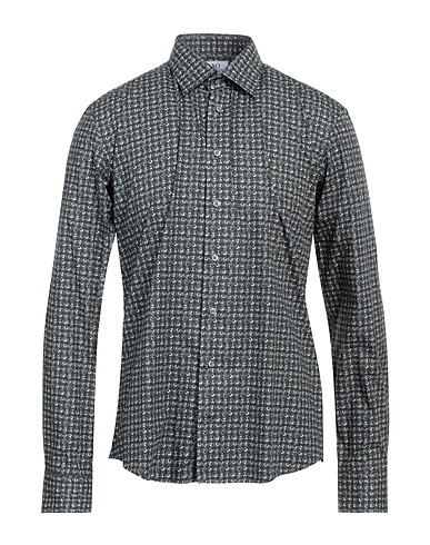 SAND XO Patterned shirt Dark green 100% Cotton