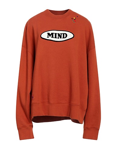 PALM ANGELS x MISSONI Sweatshirt Lederfarben 100% Baumwolle, Elastan, Polyester, Keramik