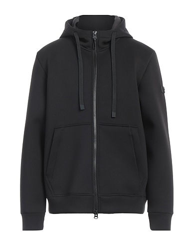 PEUTEREY Hooded track jacket  Black 73% Polyester, 20% Viscose, 7% Elastane