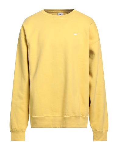NIKE Sweatshirt Yellow 84% Cotton, 16% Polyester