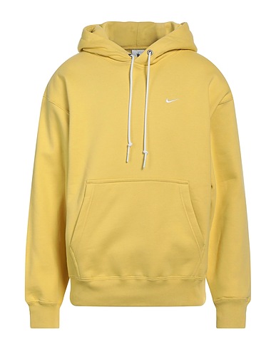 NIKE Hooded sweatshirt Yellow 84% Cotton, 16% Polyester