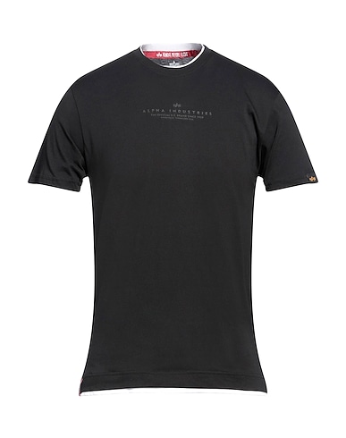 ALPHA INDUSTRIES T-shirt Black 100% Cotton