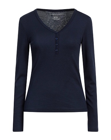 MAJESTIC FILATURES Ｔシャツ ミッドナイトブルー レーヨン 48% / コットン 28% / シルク 19% / ポリウレタン 5%