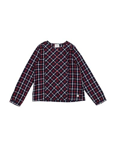 CARRÉMENT BEAU Patterned shirts & blouses Midnight blue 100% Cotton