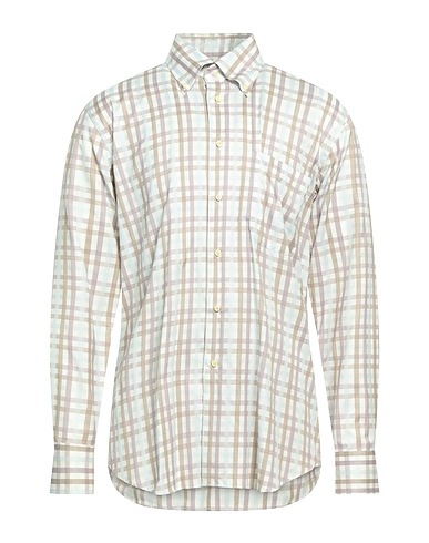 CALIBAN Checked shirt Mauve 100% Cotton