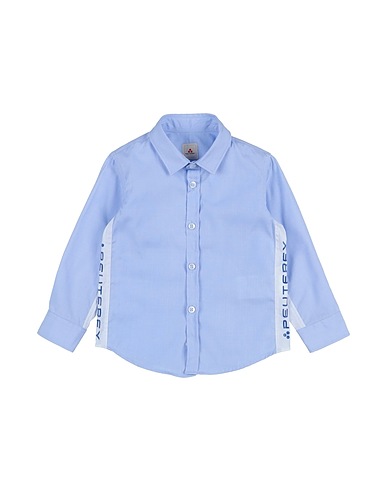 PEUTEREY Patterned shirt Light blue 100% Cotton