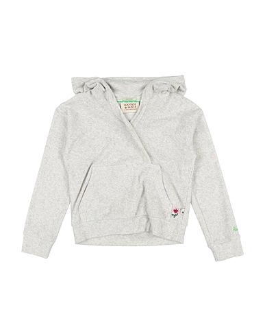 SCOTCH R'BELLE Hooded track jacket  Light grey 80% Cotton, 20% Polyester