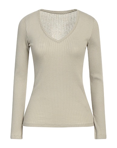 MAJESTIC FILATURES Basic T-shirt Grey 48% Cotton, 33% Modal, 13% Cashmere, 6% Elastane
