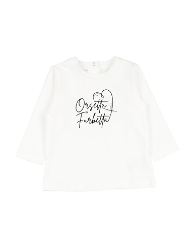 MINIBANDA by SARABANDA T-shirt Off white 93% Cotton, 7% Elastane