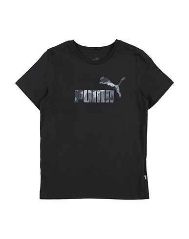 PUMA T-Shirt ESS+ CAMO Logo Tee B Schwarz 70% Baumwolle, 30% Polyester