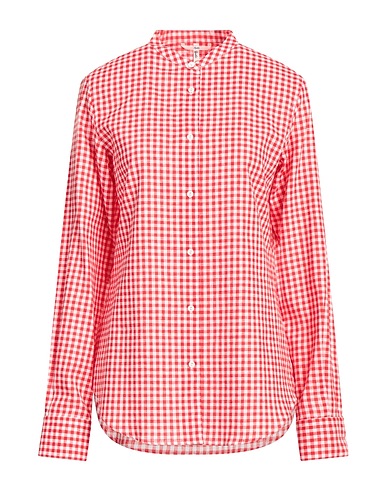 SOPHIE Checked shirt Red 55% Linen, 45% Cotton