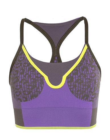 ADIDAS by STELLA McCARTNEY Top aSMC TST BRA Purple 69% Recycled polyester, 21% Polyamide, 10% Elastane