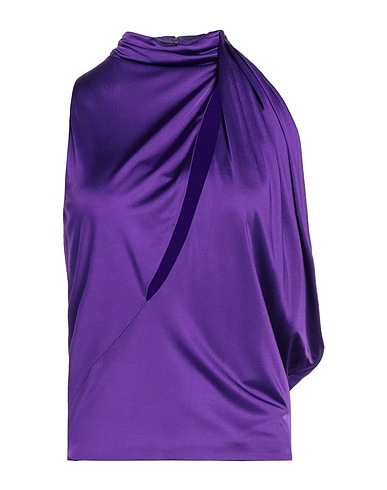 VERSACE Top Viola 100% Viscosa