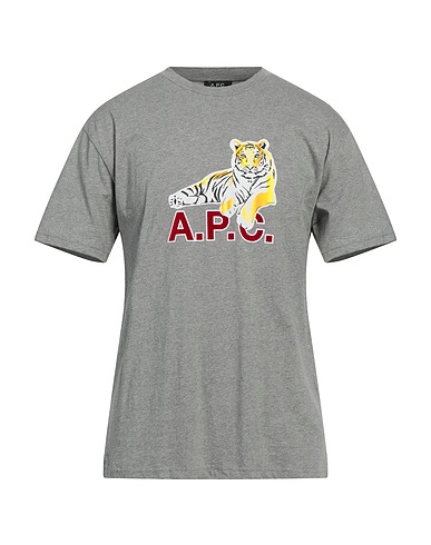 A.P.C. T-shirt Light grey 100% Cotton