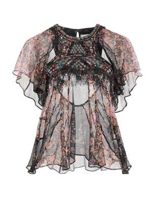 ISABEL MARANT シルクトップス ブラック レディース