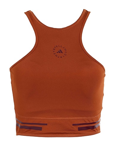 ADIDAS by STELLA McCARTNEY Top aSMC TPA CR H.R Tan 79% Recycled polyester, 21% Elastane