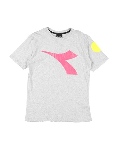 DIADORA T-shirt Light grey 100% Cotton