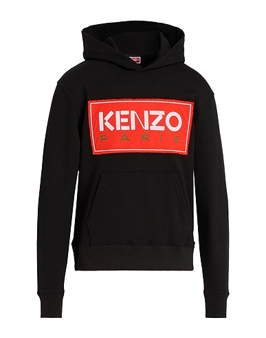 KENZO Hoodie Schwarz 99% Baumwolle, 1% Elastan, Polyester