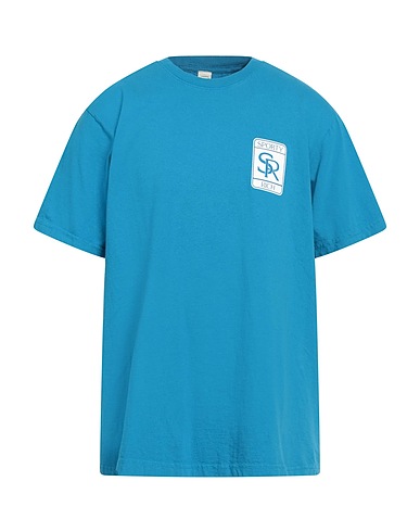 SPORTY & RICH T-shirt Turquoise 100% Cotton